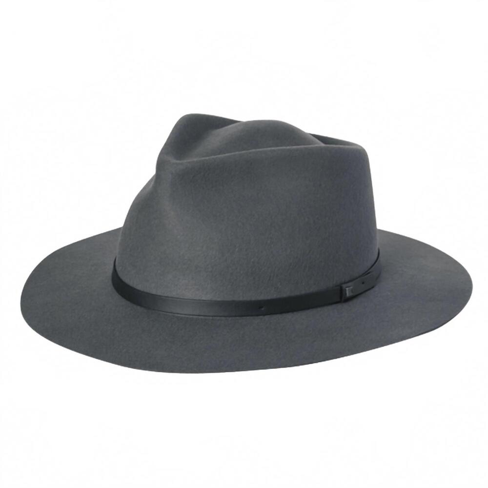NEW KOORINGAL unisex goodwin v2 wide brim fedora hat in steel